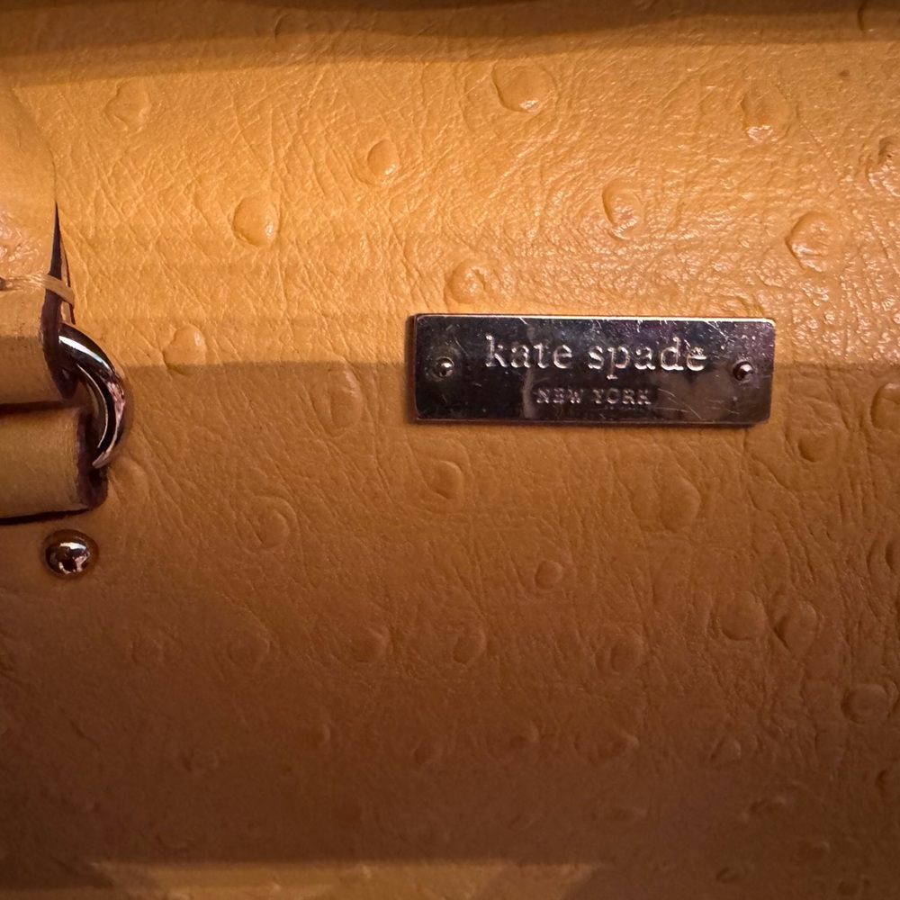 Kate Spade Mustard Textured Leather Bag - Picture 2 of 8